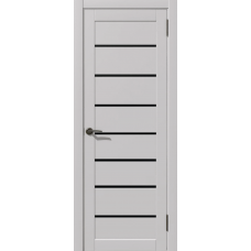 Дверь межкомнатная Дубрава Сибирь Foret light ЛИНИЯ серая, стекло черное Дверь межкомнатная Дубрава Сибирь Foret light ЛИНИЯ серая, стекло черное